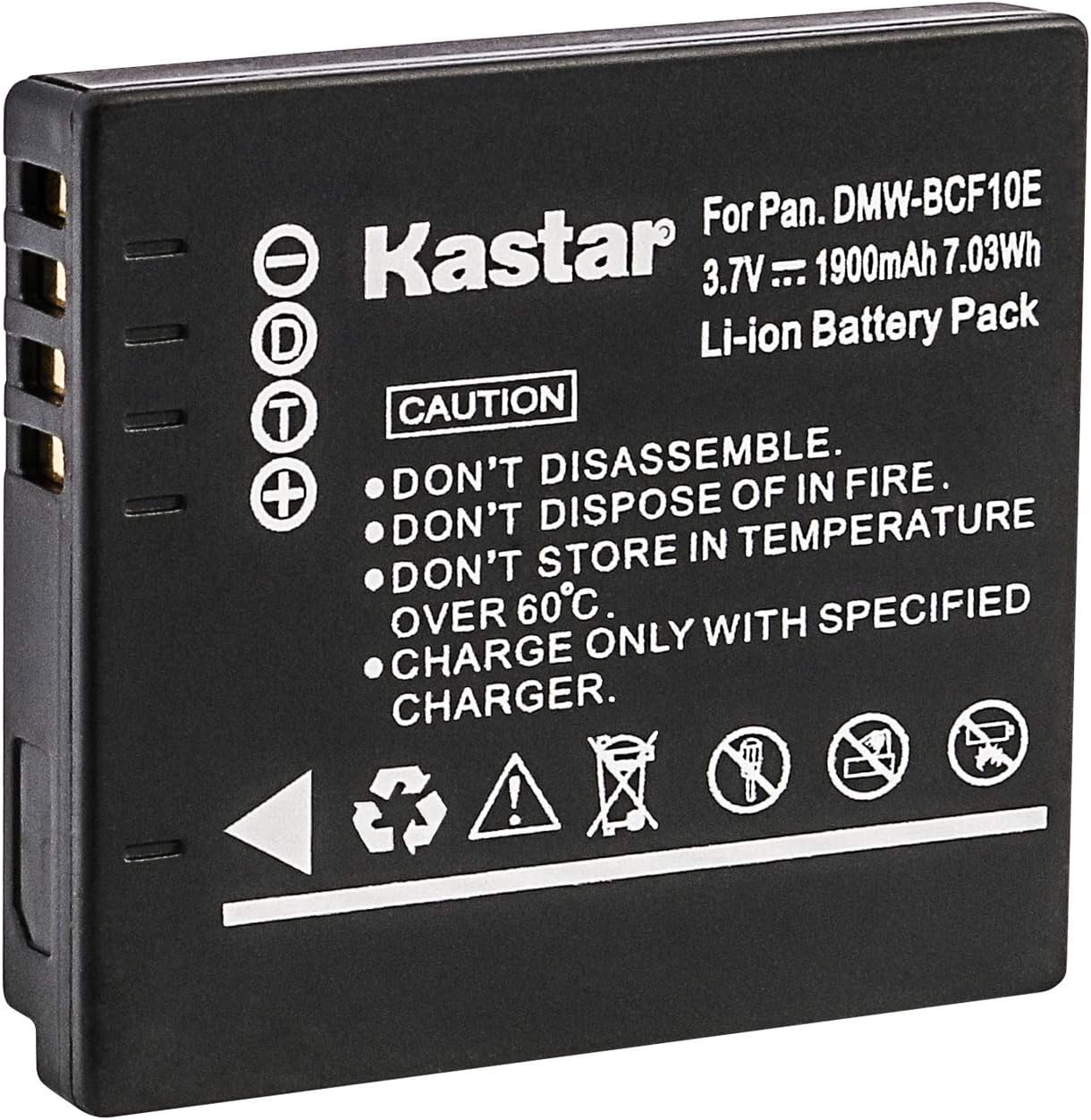 Kastar Battery (1-Pack) for Panasonic DMW-BCF10 DMW-BCF10PP A59 & Lumix DMC-FS12 FS15 FS25 FS4 FS42 FS6 FS7 FX40 FX48 FX500 FX550 FX580 F2 F3 FH1 FH20 FH22 FH3 FT3 FT4 FX68 FX700 FX75 TS1 TS2 TS3 TS4