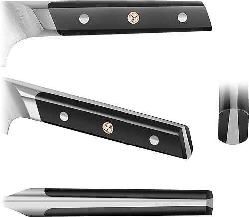 Miniatura 3 de Cangshan TC Series 1021127 - Juego de cuchillos para deshuesar y funda de madera forjados de acero sueco 14C28N de 6 pulgadas