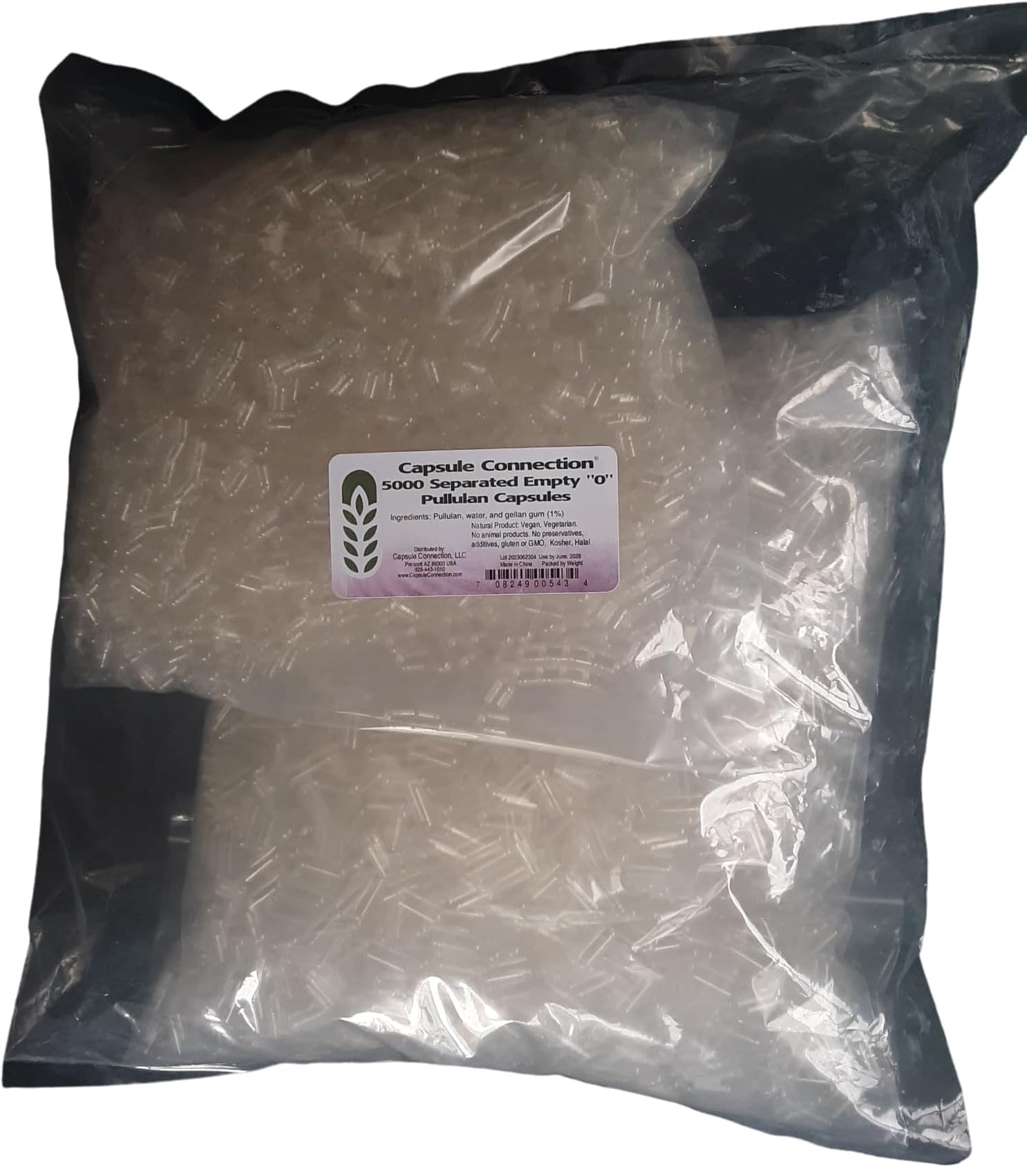 Capsule Connection Separated Empty Pullulan Capsules, 0" Size, Vegan & Vegetarian (5000)