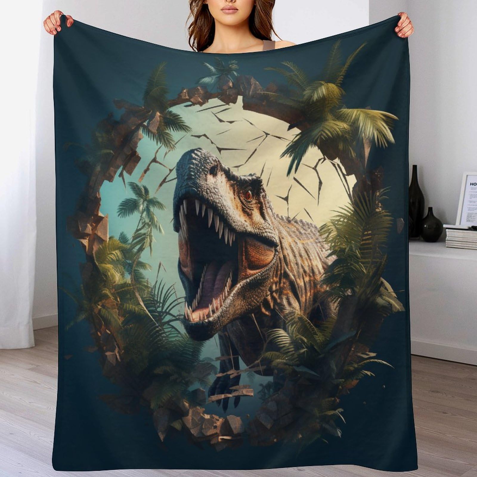 Couverture en dinosaure légère anti-froid pour remplacer les couettes trop lourdes