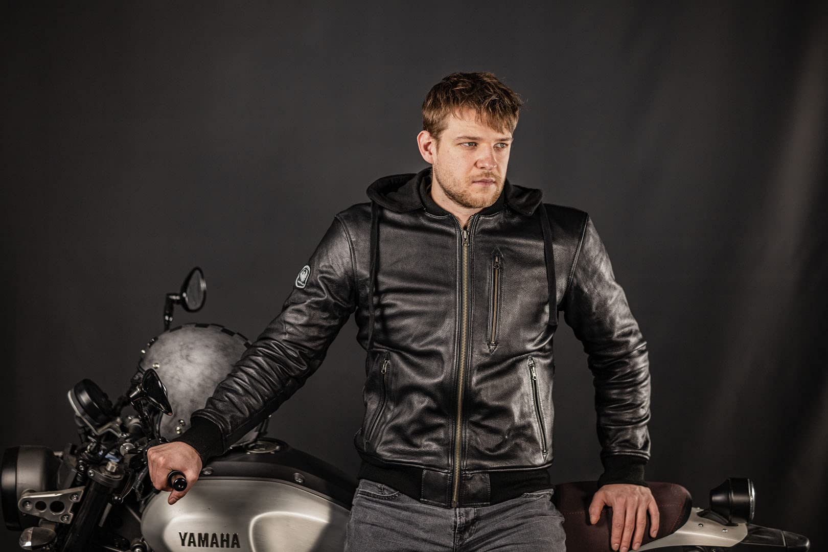 Merlin Trance Skórzana kurtka motocyklowa, brązowy/czarny, XL