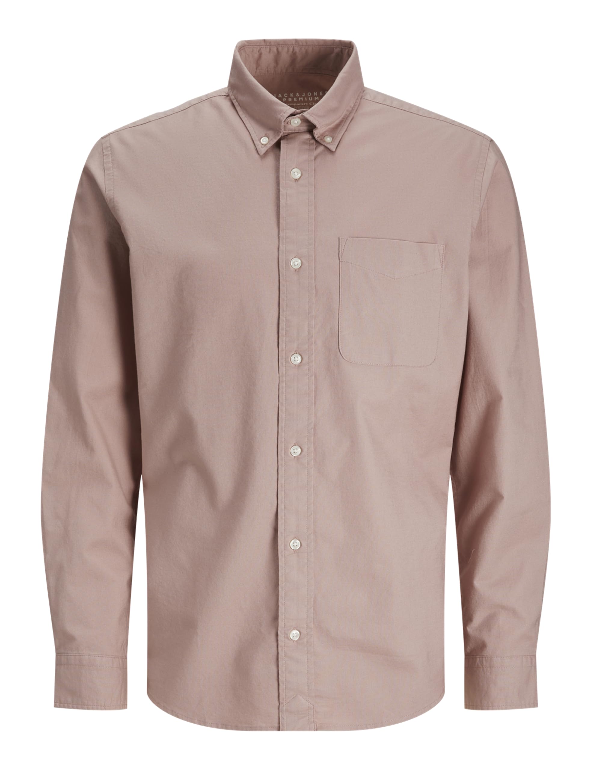 JACK & JONES Jprbrook Oxford Shirt L/S Noos, Adobe Rose, S