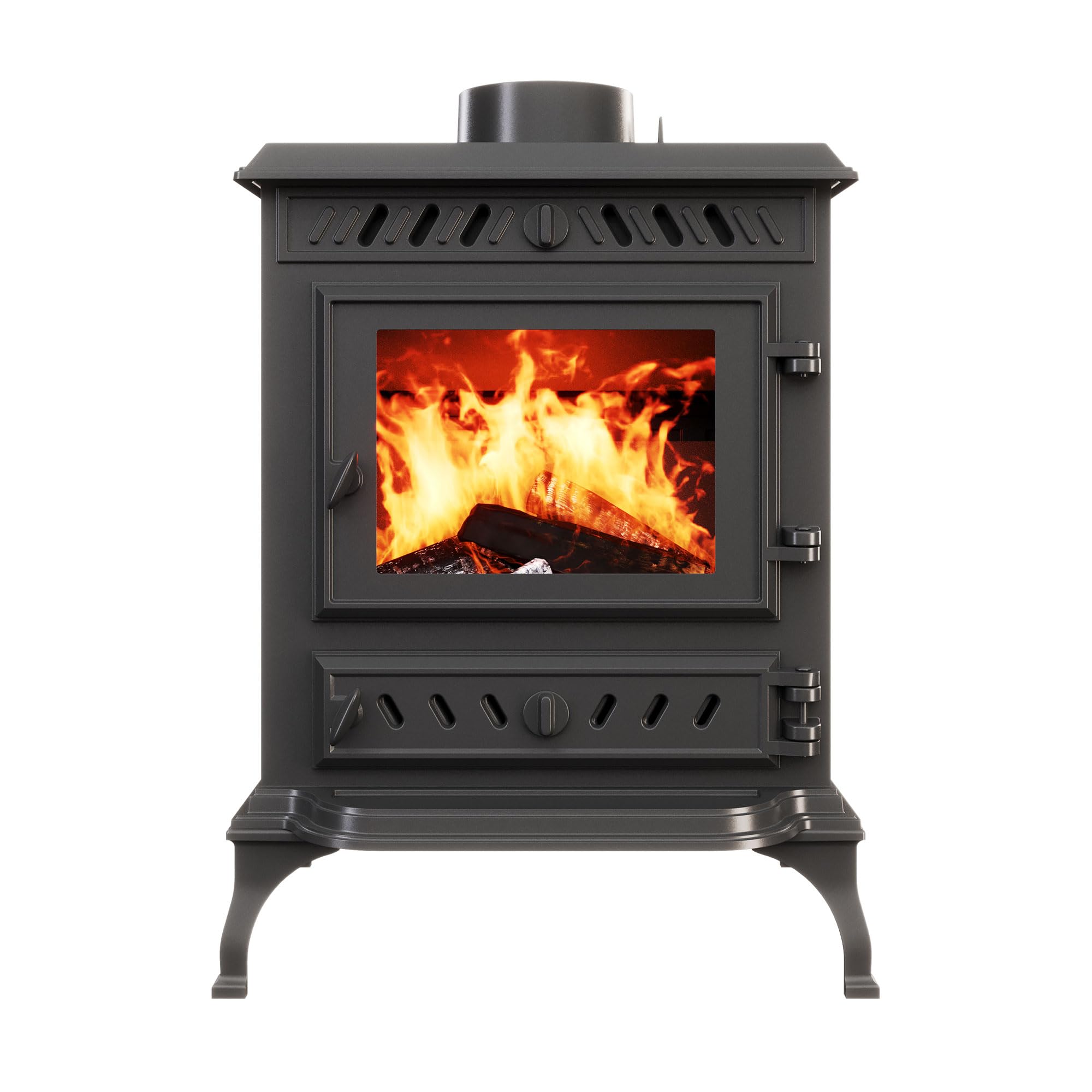 Poêle à bois sans installation, en fonte noire - P3 (7,4 kW) ECO