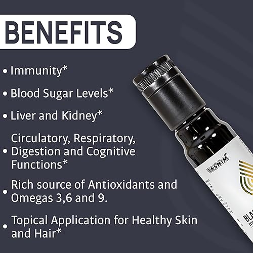 Miniatura 6 de Aceite de semilla negra 100% etíope, 3.4 onzas líquidas, aceite de semilla negra prensado en frío para apoyo inmunológico, alta potencia 5.7% - 21%