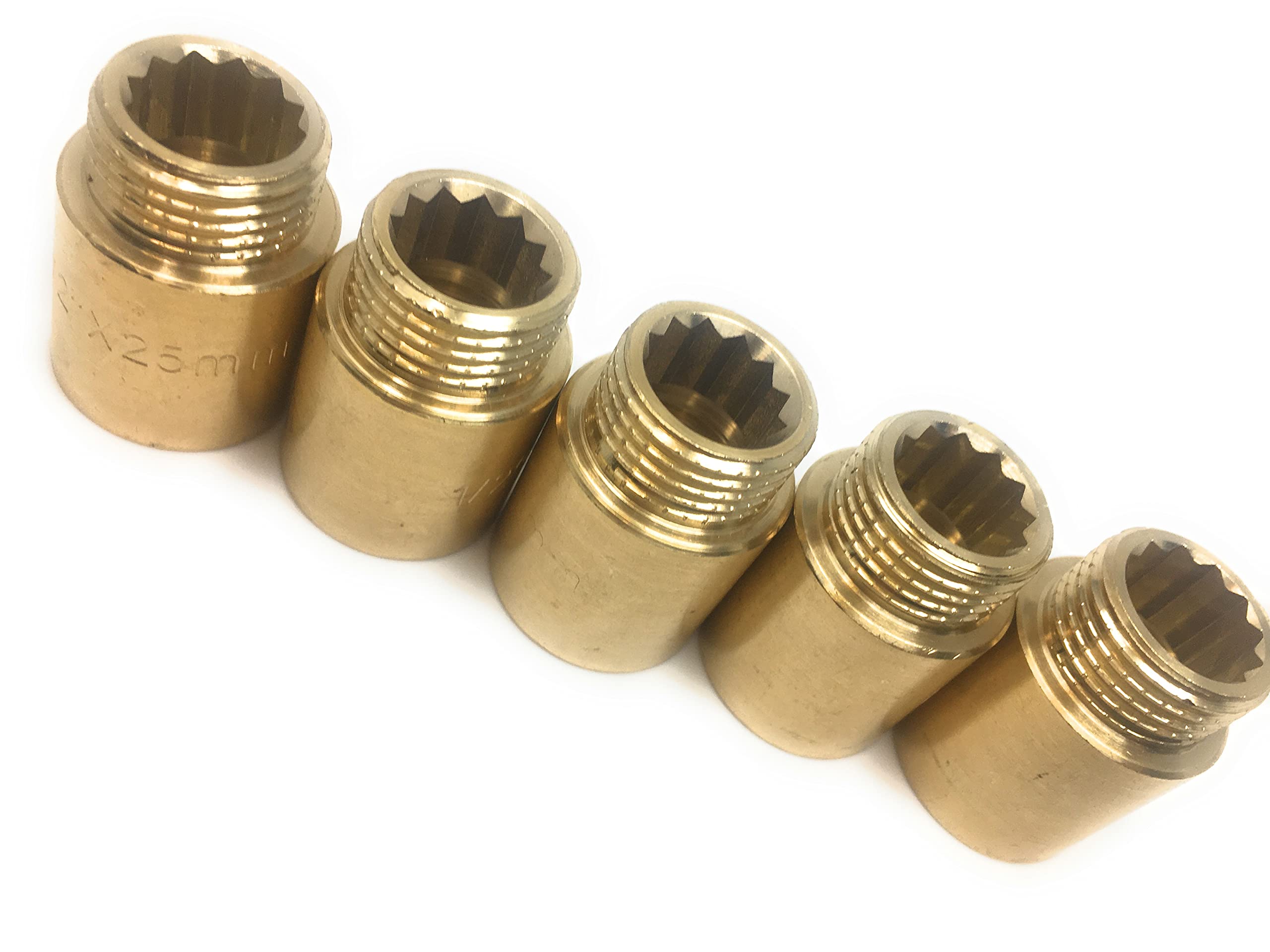 Hahnverlängerung 1/2 3/4 1 Messing Anschluß-Verlängerung Fitting Gewindefitting Hahnverlängerung 1/2 3/4 1 Messing Anschluß-Verlängerung Fitting Gewindefitting
