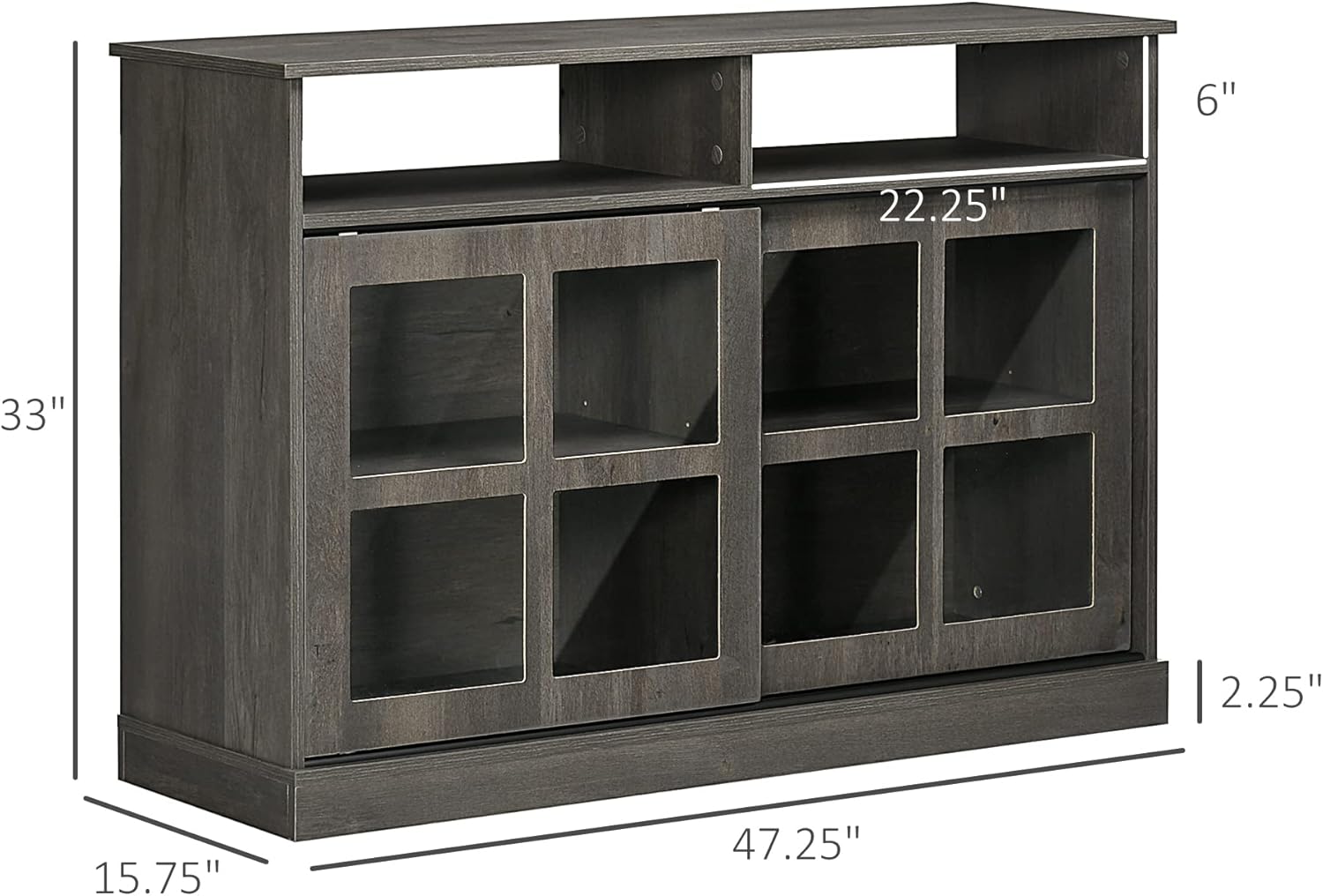 Buy Buffet Table, Coffee Bar with Shelves, Kitchen Storage with