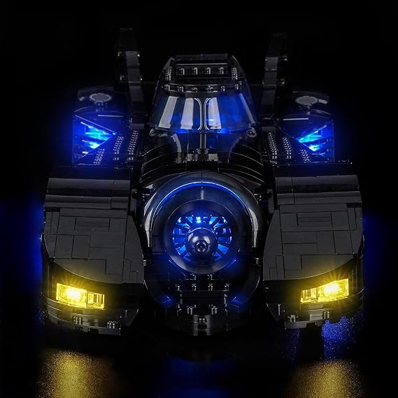 LocoLee RCライトキット レゴバットマンリターンズバットモービル76355用、LED照明アクセサリーディスプレイコレクター用、モデルは含まれません ライトキットのみ