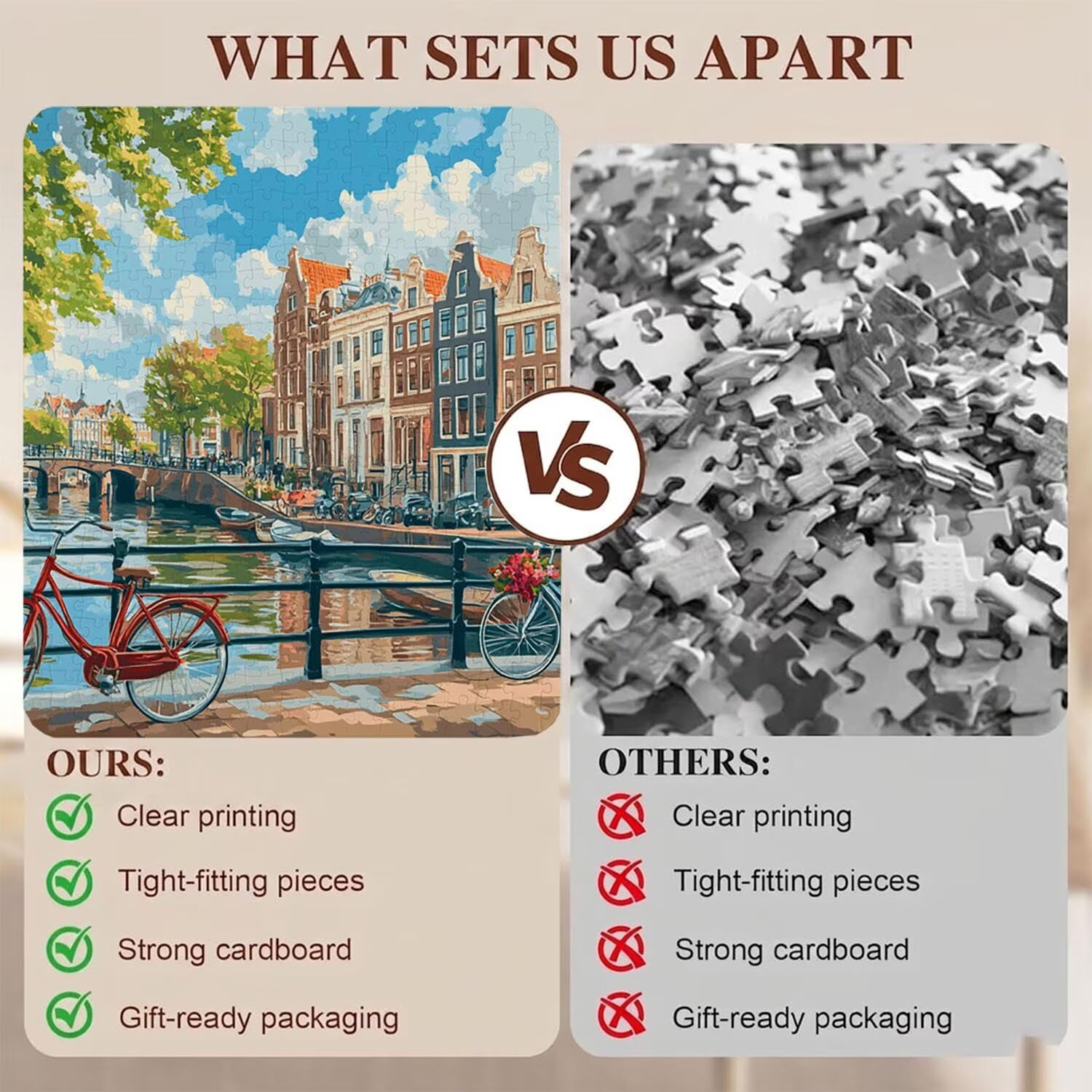fumetti città Puzzle 1000 Pezzi per Adulti, Puzzle in Legno - Collezione Classica con Poster Incluso - Sfida di Concentrazione e Passatempo Antistress, Gioco Educativo per Famiglia, 75 x 50 cm f0-667