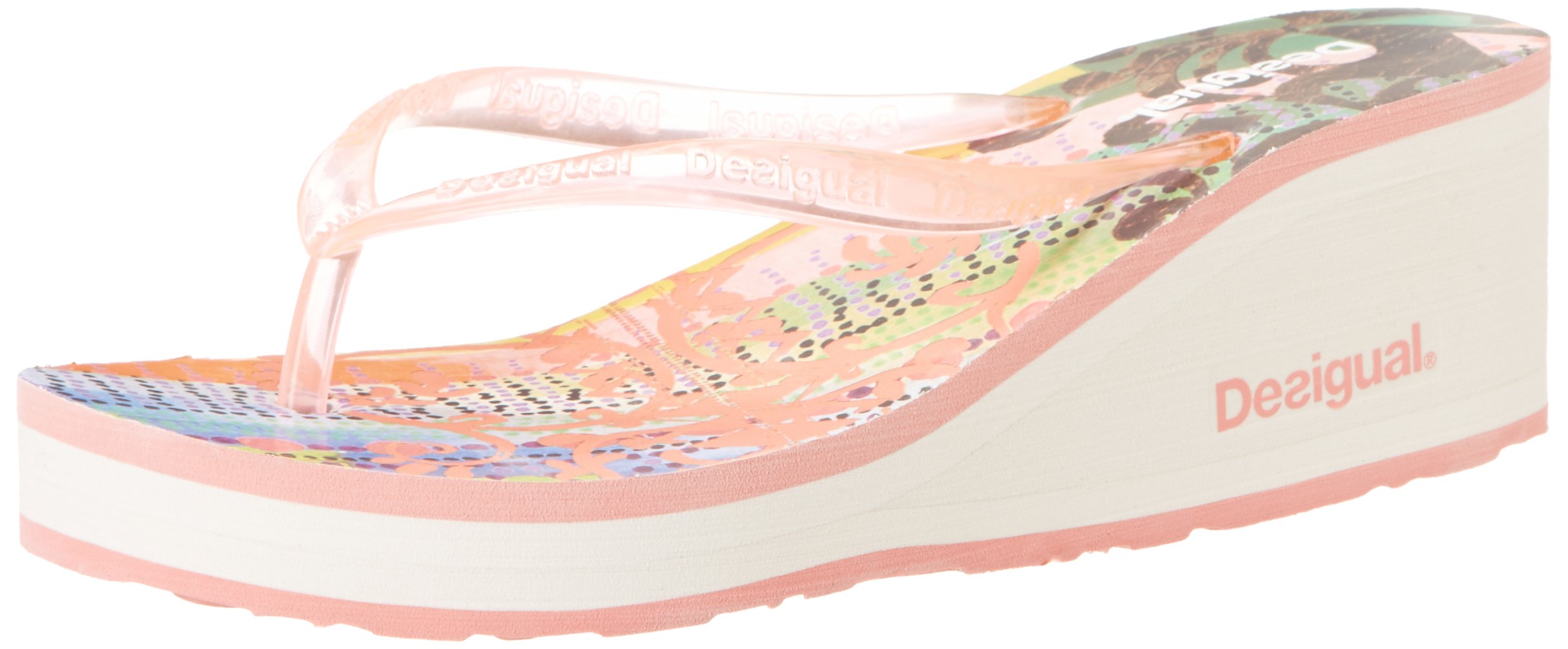 Desigual Women's Tropical Wedge Flip Flops