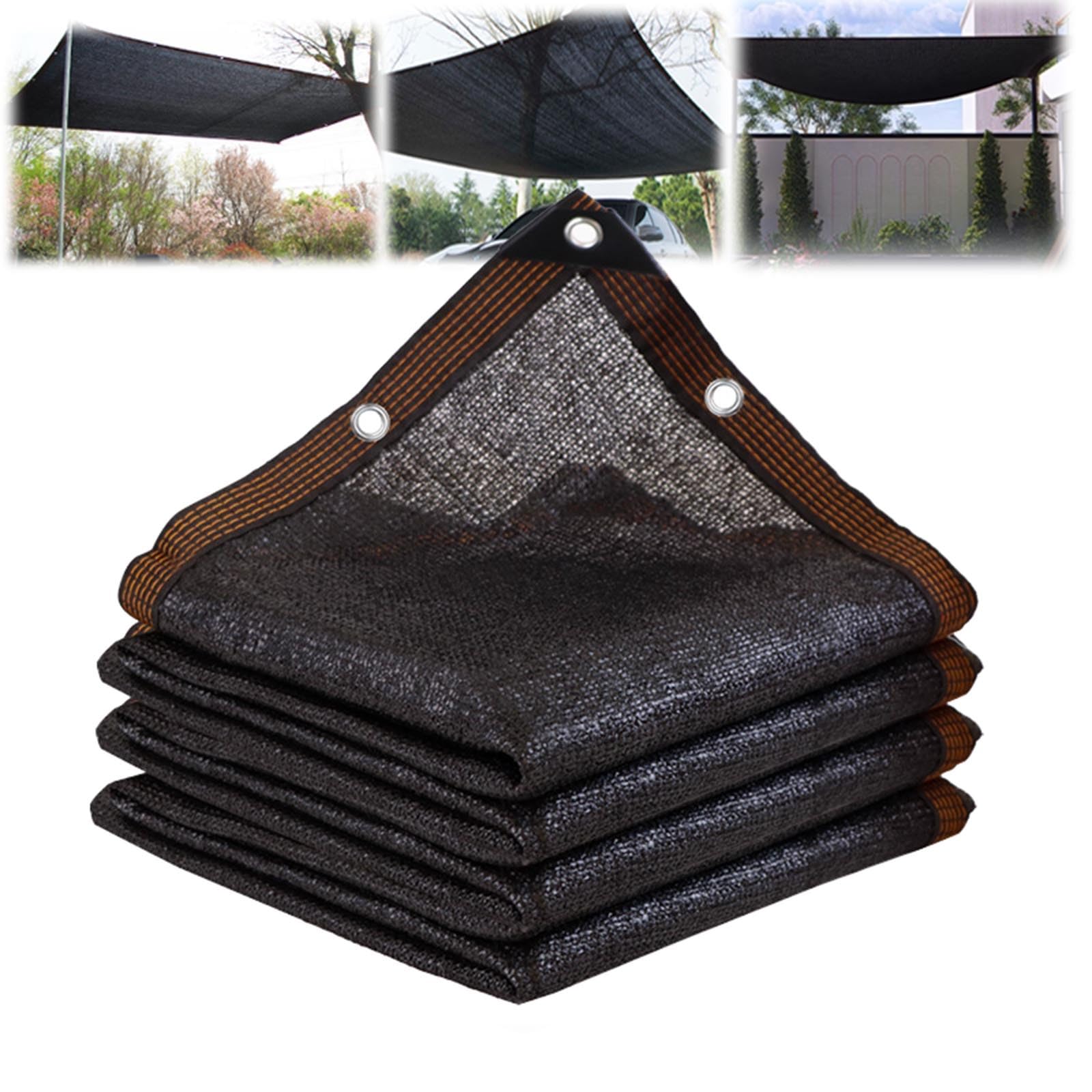 Bâche en maille 85% de protection UV extérieure 6x14,9 m avec œillet