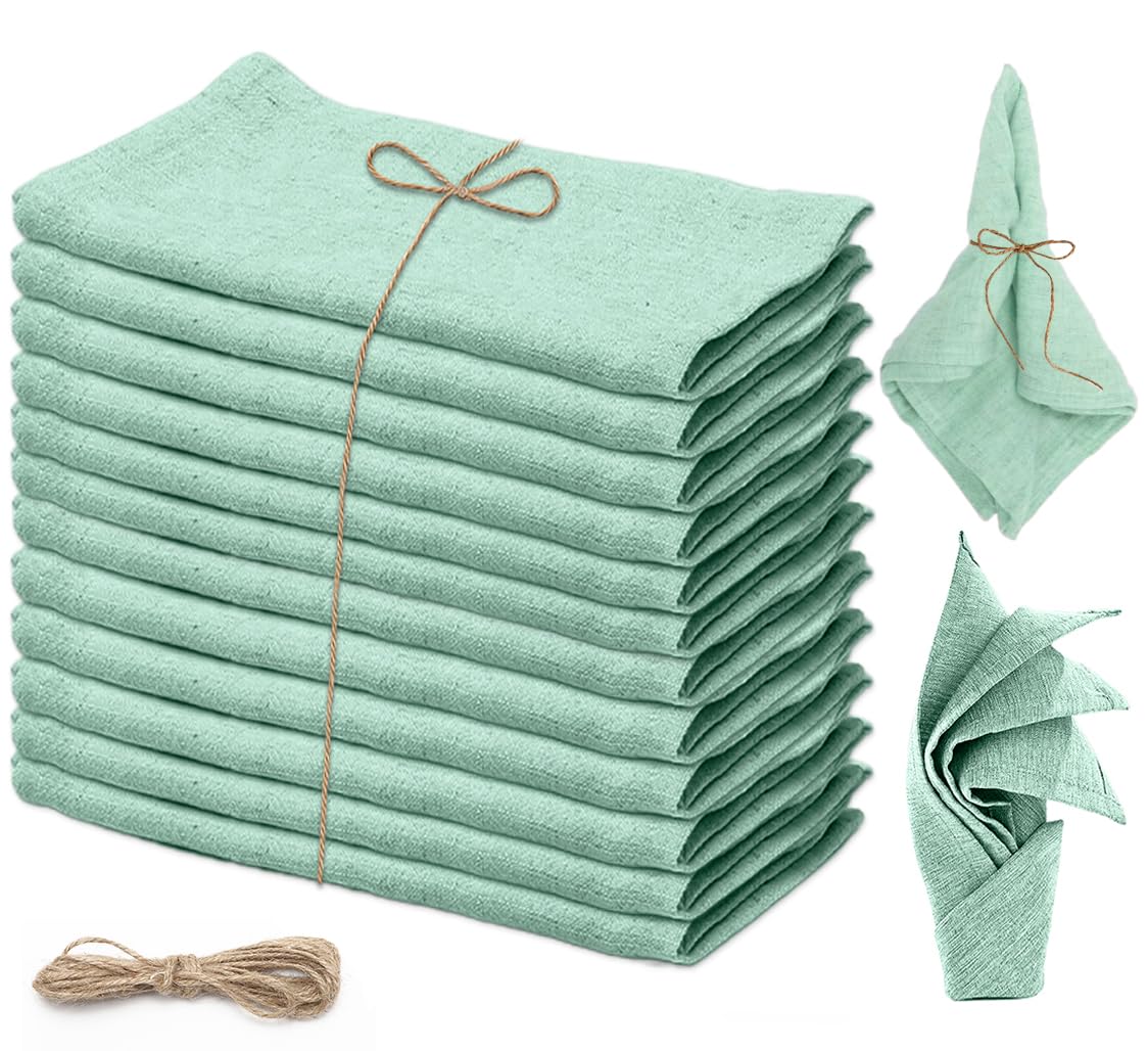 Servilletas de tela Gohytal de lino reutilizables para dar elegancia a tus cenas en la cocina