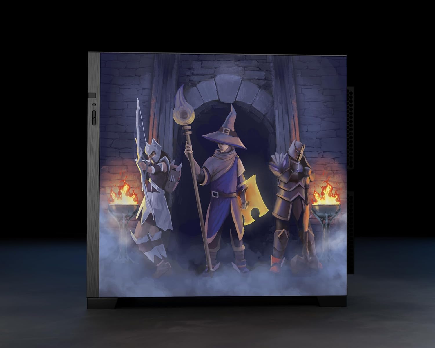 Starforge - Old School RuneScape Computer Case Bundle – Lian Li O11 Dynamic EVO RGB E‑ATX/ATX/mATX PC Tower – Embossed & UV Printed Artwork