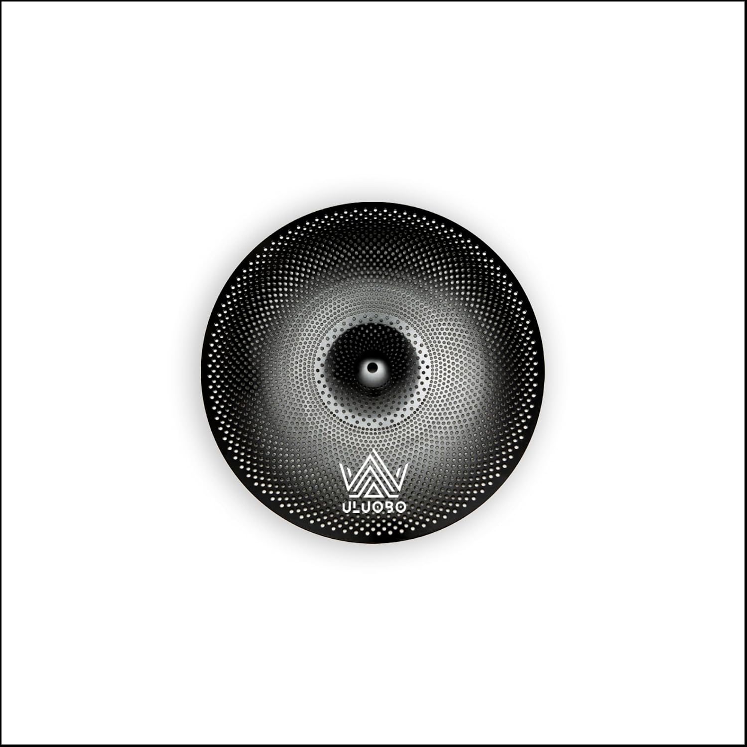 8 inch Splash Cymbal, Low Volume Small Quiet Silent Cymbal for Pratice (Black)