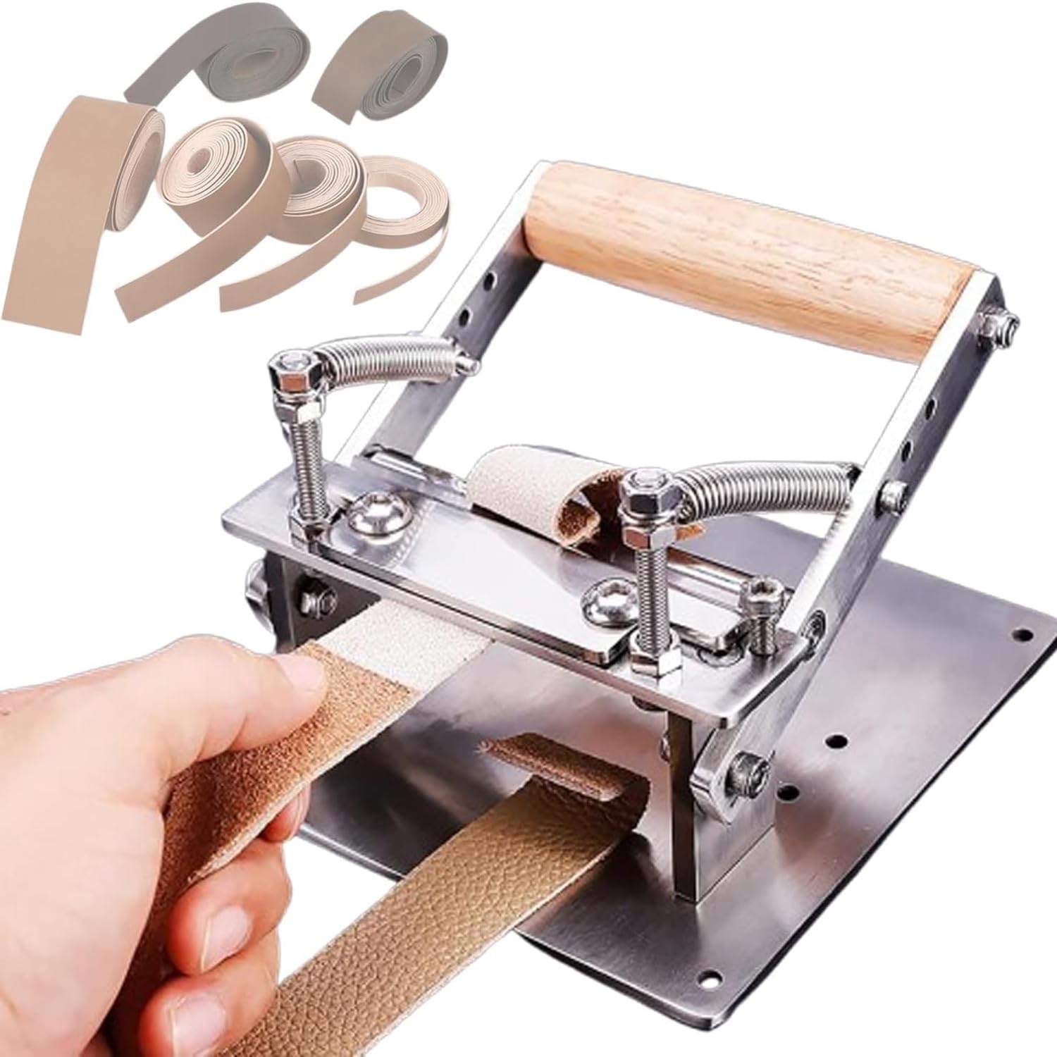 XNXYSMKJ Manual Leather Splitter Machine, Efficient Cutting Tool for Craft DIY Projects.Simply Press The Handle To Release The Blade,Easy Operation
