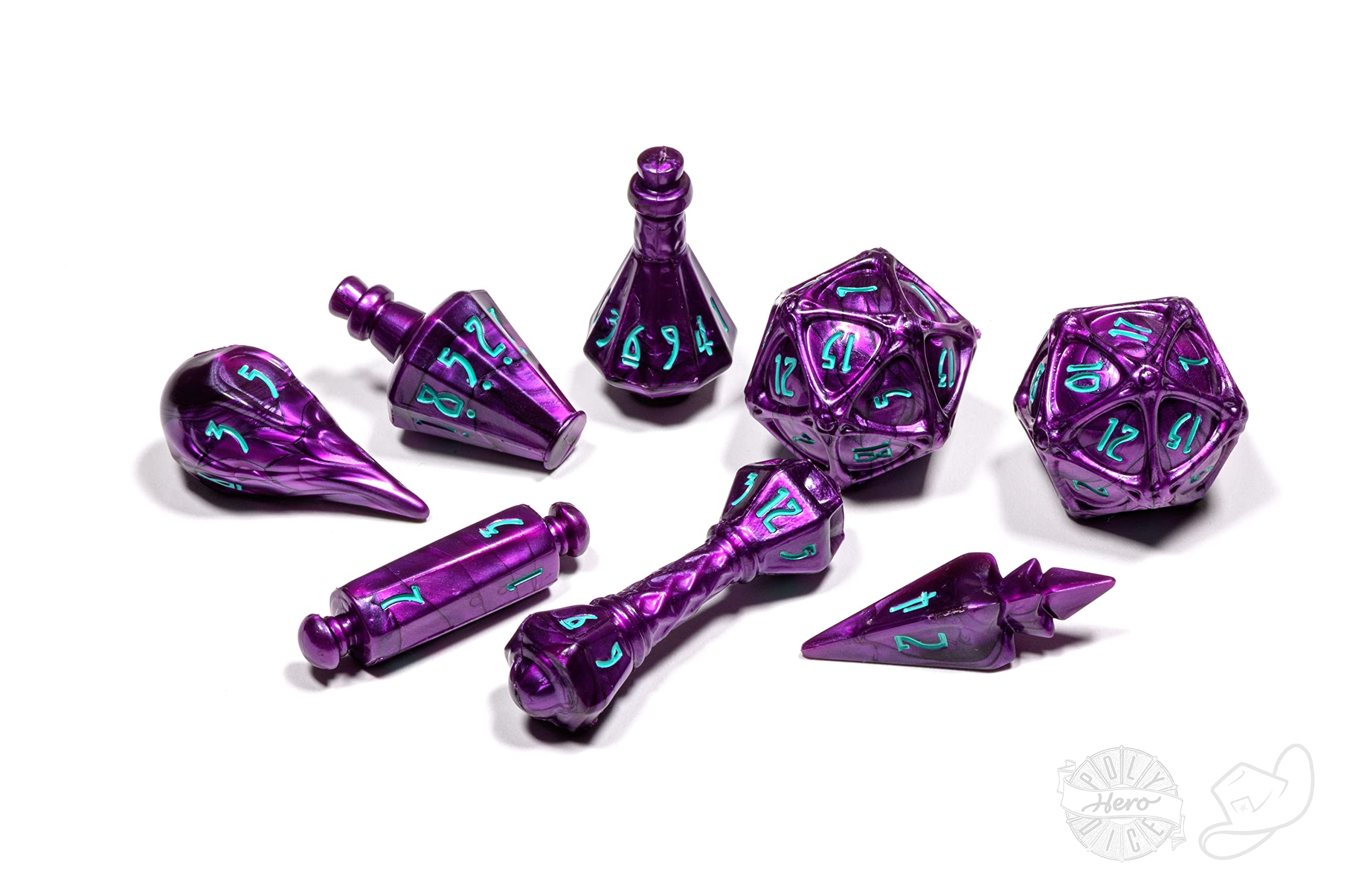 Set di 8 dadi PolyHero Wizardstone
