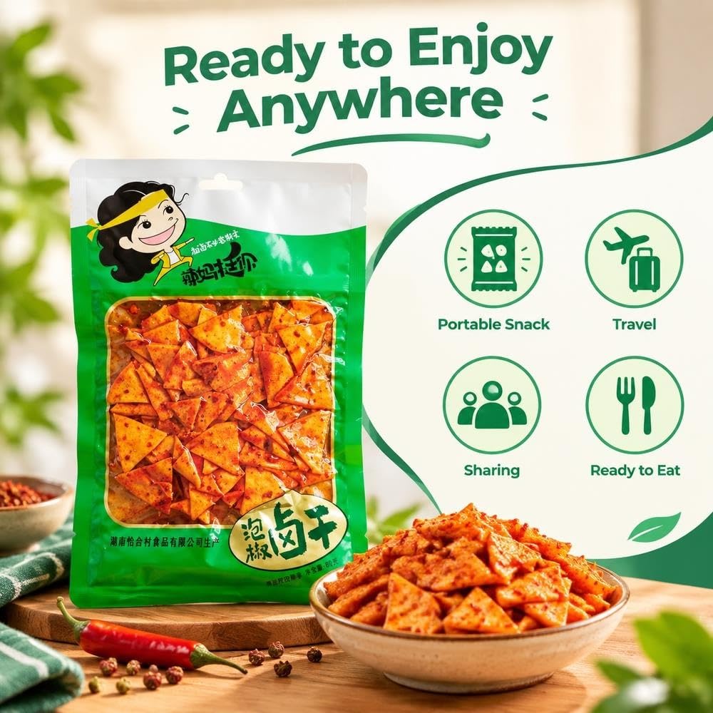Snack a base di cagliata di fagioli secchi e peperoni sott'aceto 90g x5