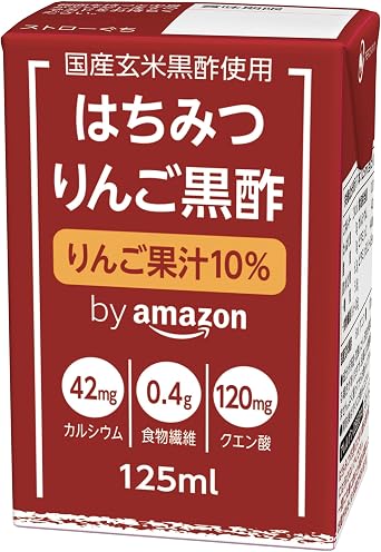 by Amazon Honey Apple Black Vinegar 125ml x 30 bottles