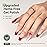 MelodySusie Hema Free Gel Nail Polish, 0.5 Fl Oz Thick Red Shimmer Gel Polish, Non-Toxic, Long Lasting, Soak Off UV Nail Polish, Manicure Nail Design Salon DIY Nail Art at Home B3802