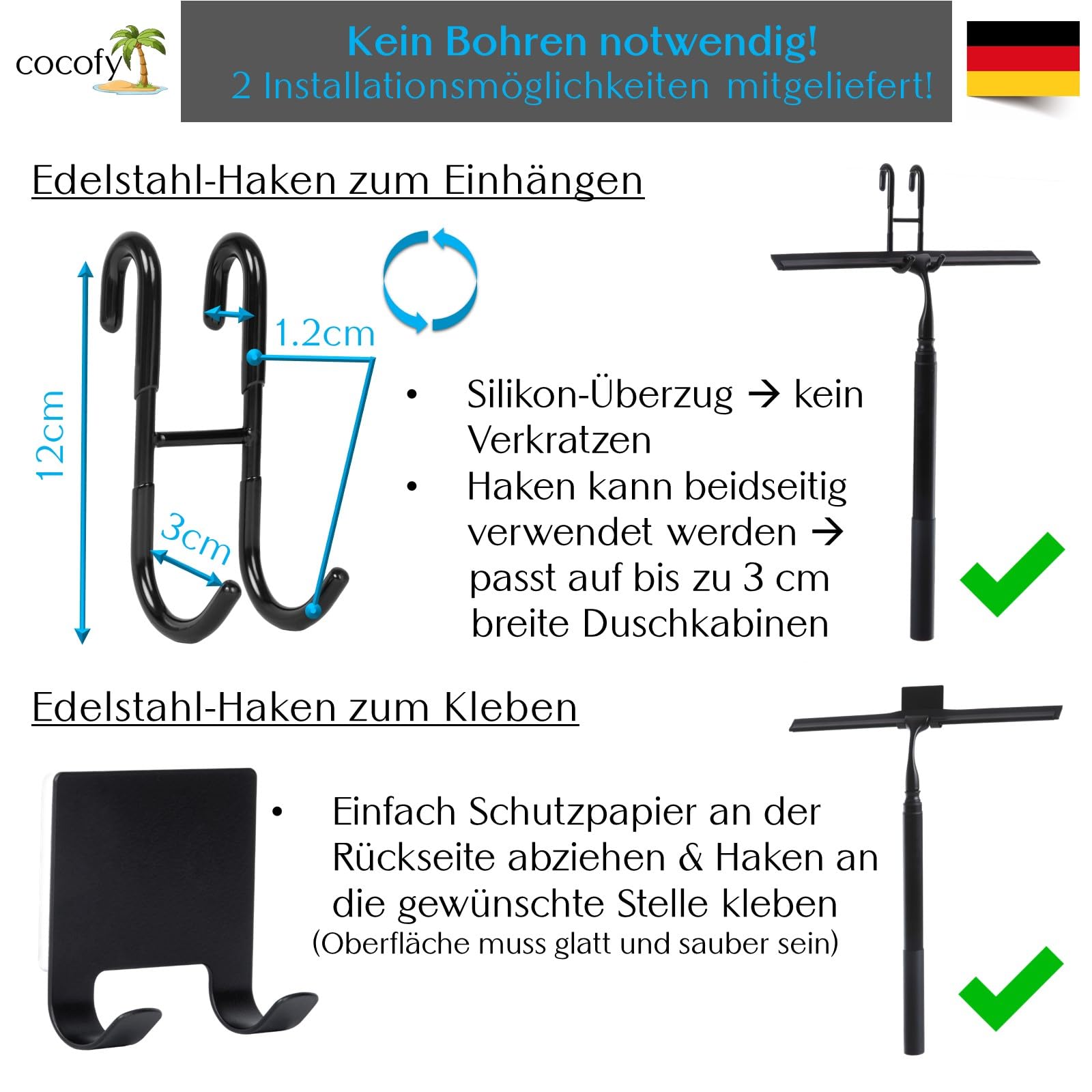 Trekker Badkamer - Kunststof Douchewisser - 25 cm Breed, Efficiënte Trekker Badkamer - Kunststof Douchewisser - 25 cm Breed, Efficiënte