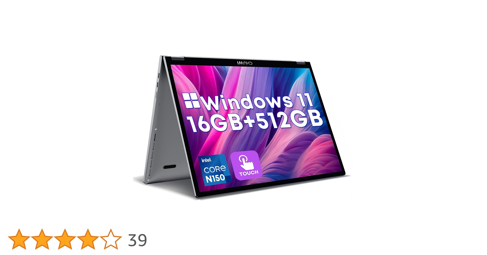 CHUWI ノートPC MiniBook X N150 16GB 512GB MiniBook X N150 | 灰色 | 英語配列 | 12GB+512GB | Intel Twin