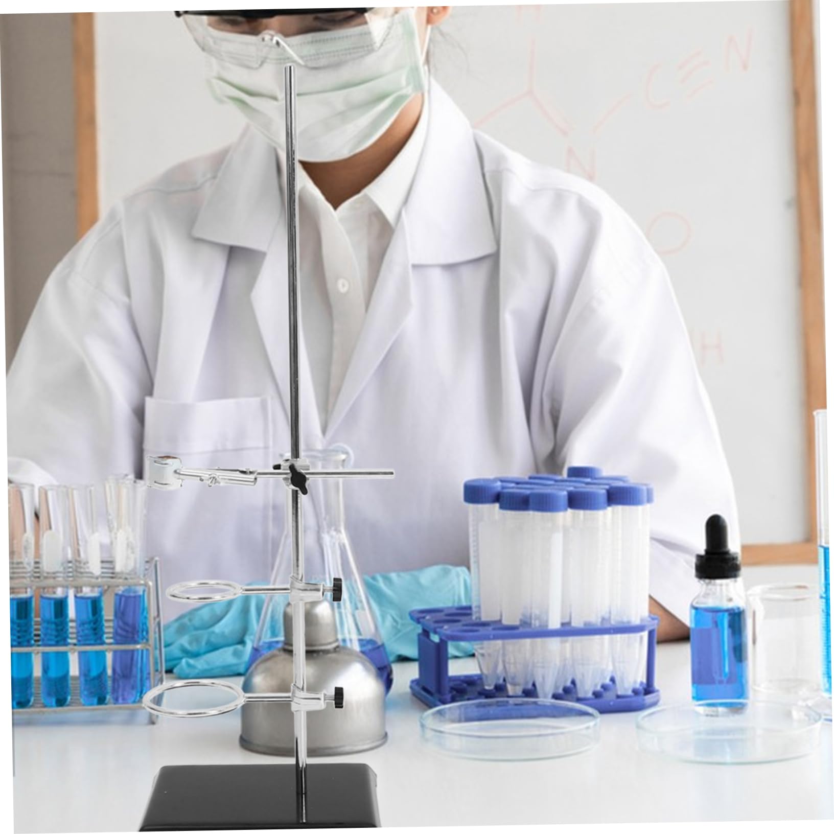PRETYZOOM Support De Laboratoire Avec Pinces Matériel De Laboratoire Support Pour Expériences De Filtration Chauffage Outil Polyvalent