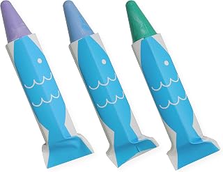 日本理化学 Kitpas Forbus 大米蜡 3支套装 鱼 FB3C-SAK 紫色 蓝色 绿色