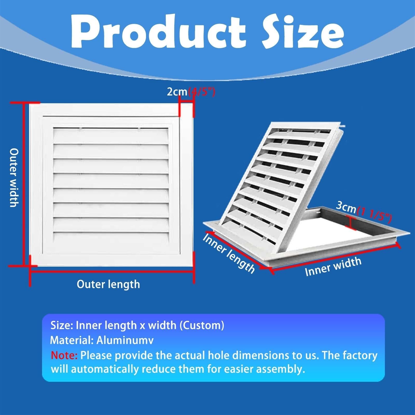 Cubiertas de ventilación de techo de pared de 150 x 150 mm, panel de acceso con puerta con filtro para un fácil acceso, placa de cubierta duradera con solapa (150 x 150 mm)
