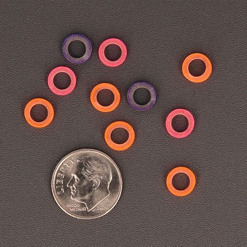 Miniatura 2 de American Orthodontics Elastics Wildlife Tortoise  Neón surtido, pesado, 6.5 onzas, tamaño de 316 pulgadas, 75 paquetes por caja, 7,500 en total