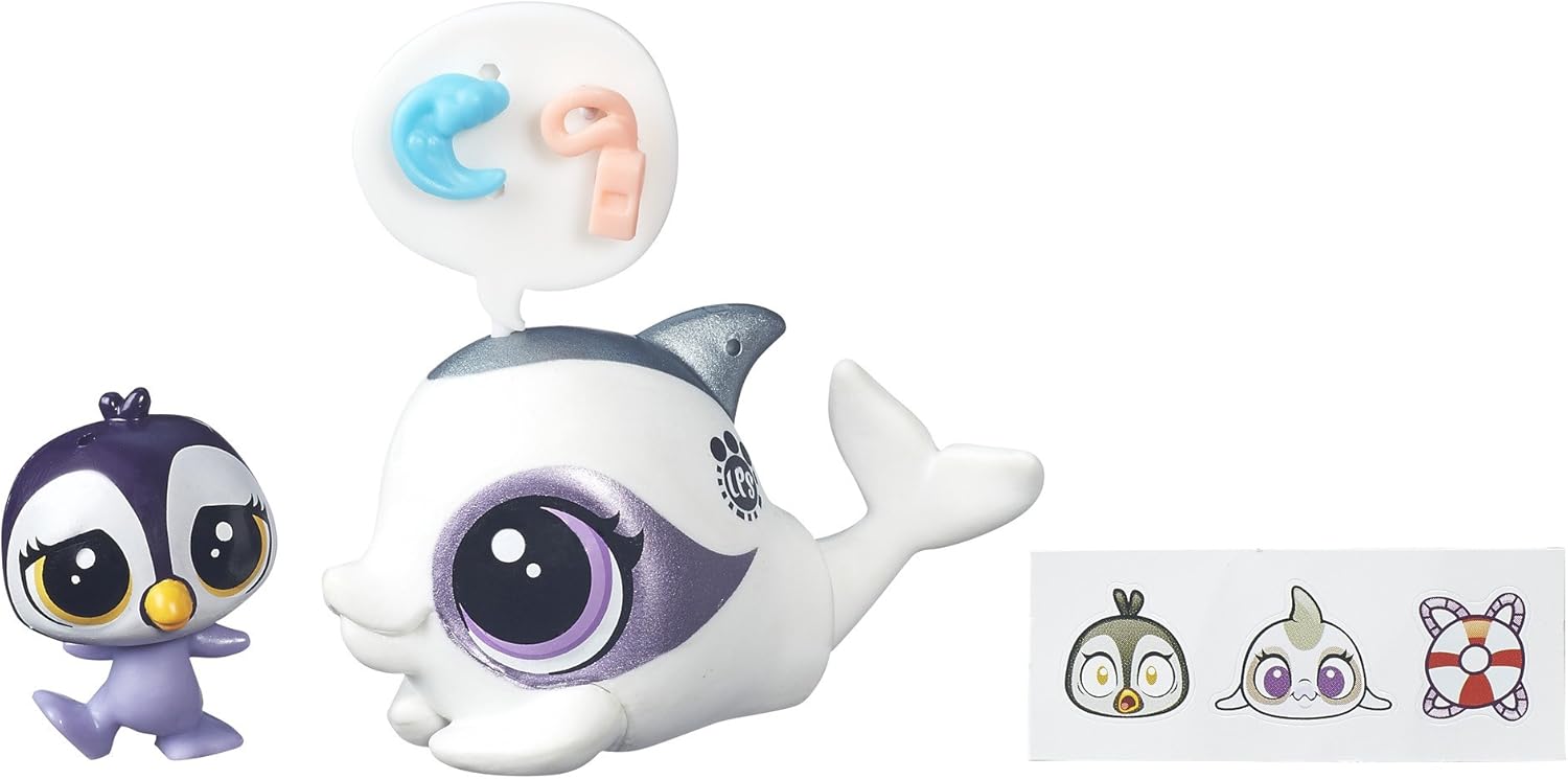 Littlest Pet Shop Pet Pawsabilities Dolphin and Penguin Doll