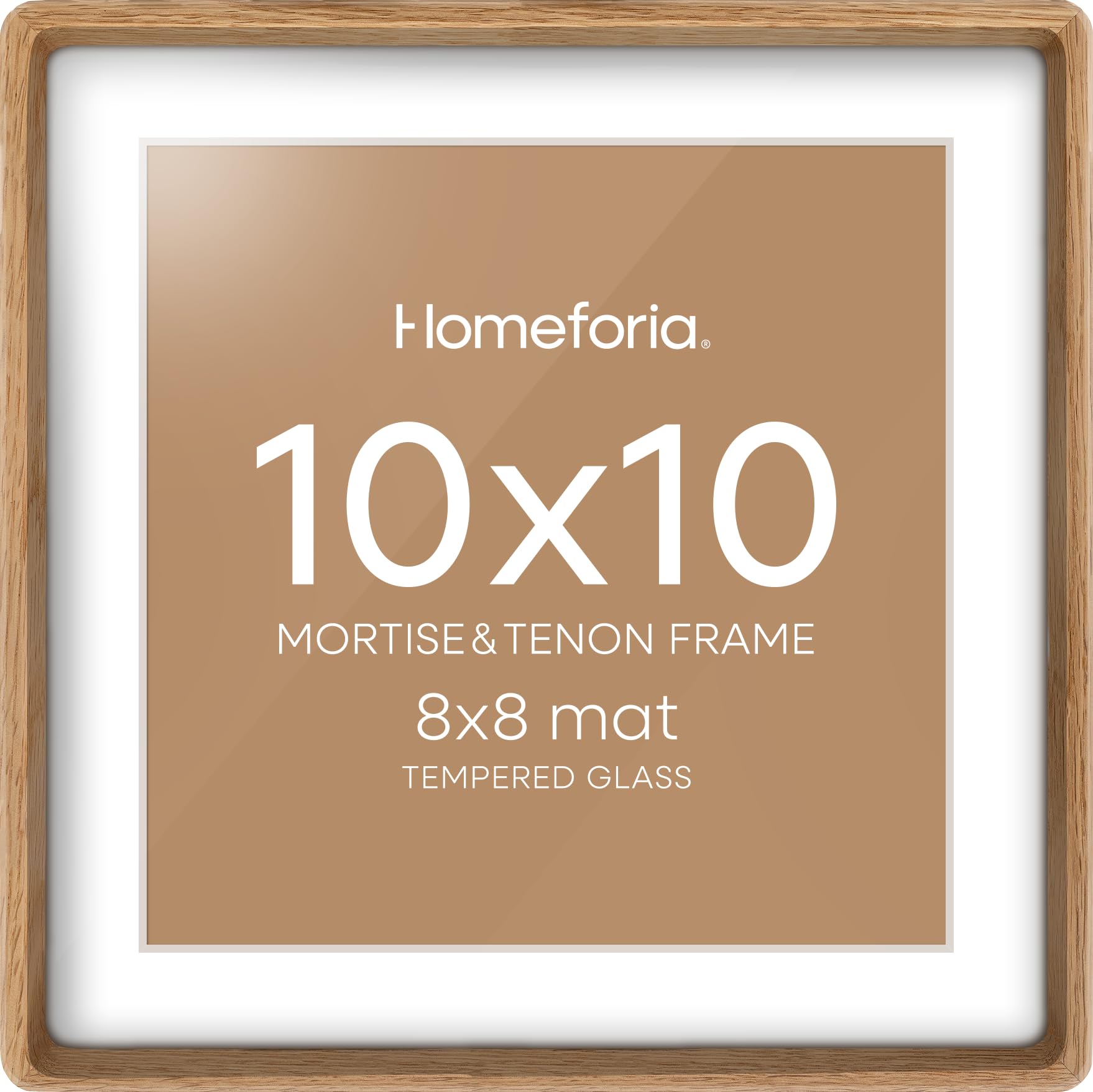 Homeforia 10x10 Picture Frame Light Wood