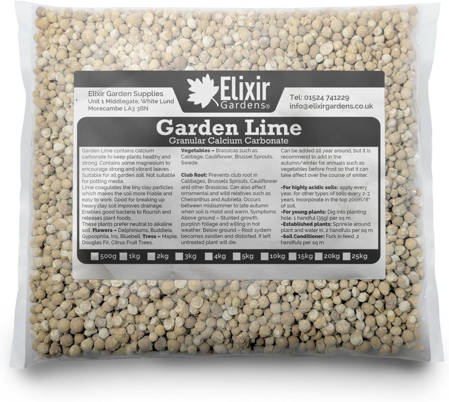 Garden Lime Soil Conditioner 3.5kg Bag | Treats 100sqm
