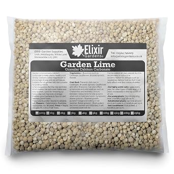 Elixir Gardens Garden Lime Granular Soil pH Improver 10kg Bag Treats 280sqm