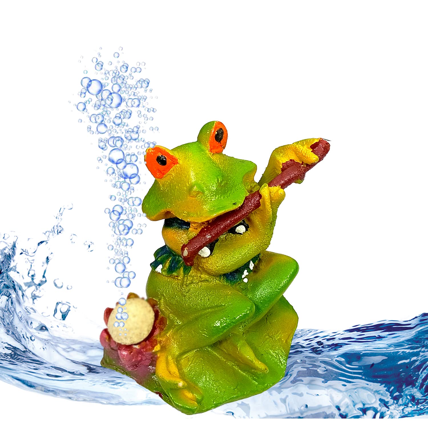 JAINSONS PET PRODUCTS Flute Frog Aquarium Ornament for Fish Tank Decoration (Flute Frog Ornament) (B0BGZN2HCQ) Amazon Price History, Amazon Price Tracker