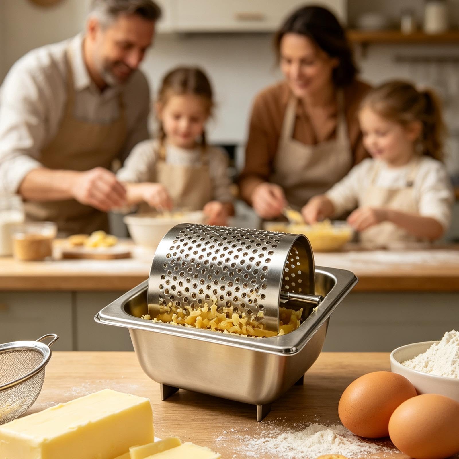 Sandwichs Rouleau à beurre Passe au lave-vaisselle Acier inoxydable amovible | Cuisine Cuisson Pain Roue à Beurre pour Toast Sandwiches Hamburgers Camping Jardin Barbecue Grill Cuisine Restaurant