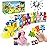 BOLZRA Farm Animals Train Toy for Toddlers 1 2 3 4 Years Old, Counting, Matching, Sorting Montessori Learning Toy with 11 Finger Puppets, Keys, Barns, Educational Christmas Birthday Gift for Kids