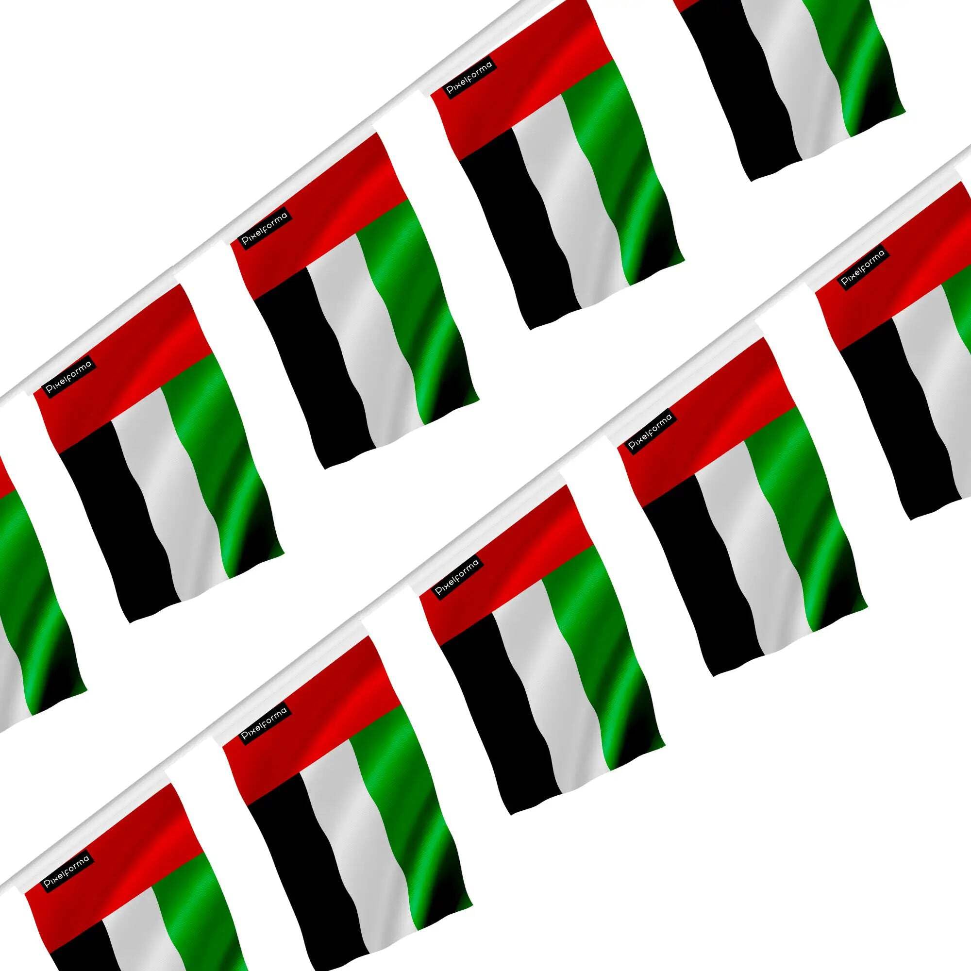 Guirlande drapeau Émirats arabes unis pour célébration et exposition
