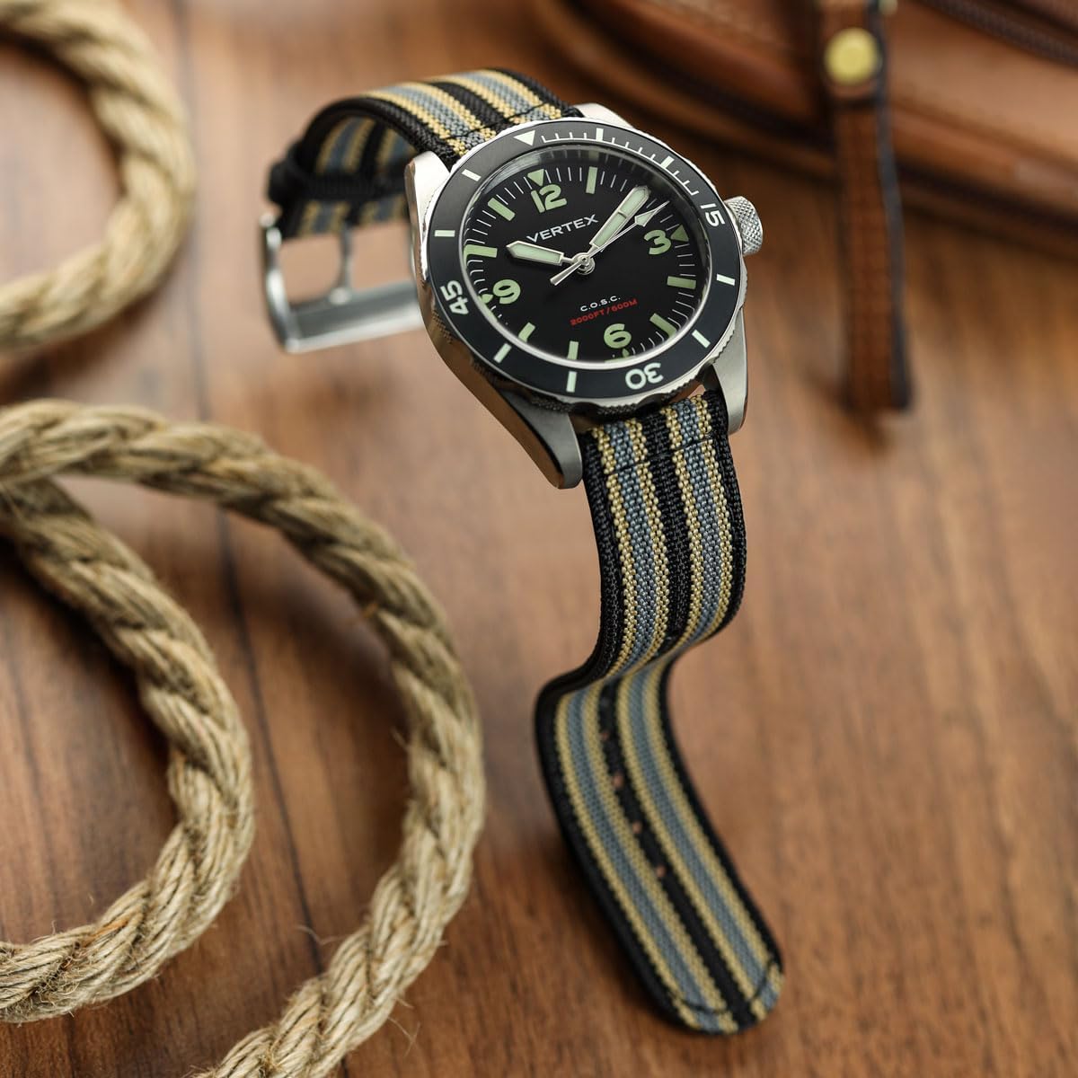 WatchGecko RidgeFlex British Military Watch Strap, Multi Colours, 20mm, 22mm