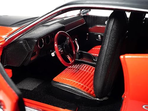 Miniatura 4 de 1971 Plymouth GTX 440+6 Hardtop Tor Rojo con Negro Clase Superior de 1971 ''American Muscle 30 Aniversario 1/18 Modelo de Auto Fundido a Presión por