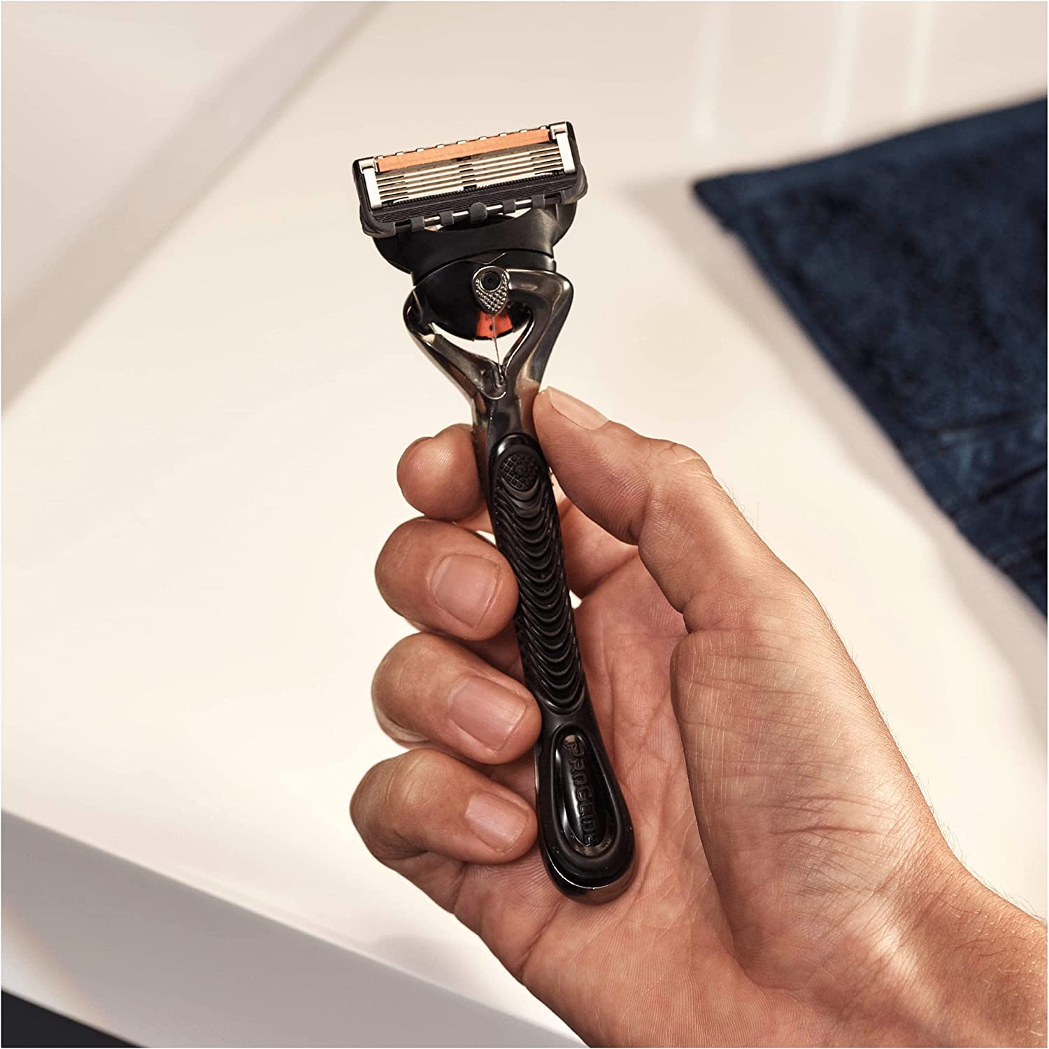 Gillette ProGlide - Rasoio da uomo, 10 lame, 5 lame anti-attrito per rasatura stretta e duratura