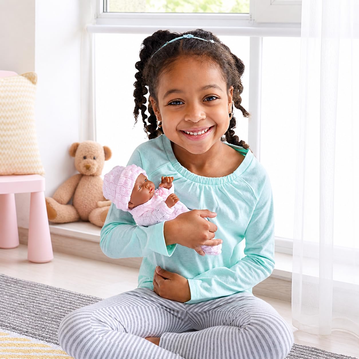 JC Toys - Mini La Newborn First Day African American