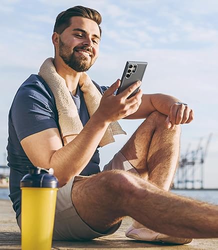 Miniatura 8 de Raelmila Funda diseñada para Samsung Galaxy S23 probada en caídas de grado militar a prueba de golpes, translúcida, delgada, protectora, mate,