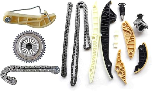 Vista 10 de 9-4201S 94201S Kit de cadena de distribución con piñón tensor guía de cadena compatible con LaCrosse Regal Chevy Equinox HHR Malibu GMC Terrain