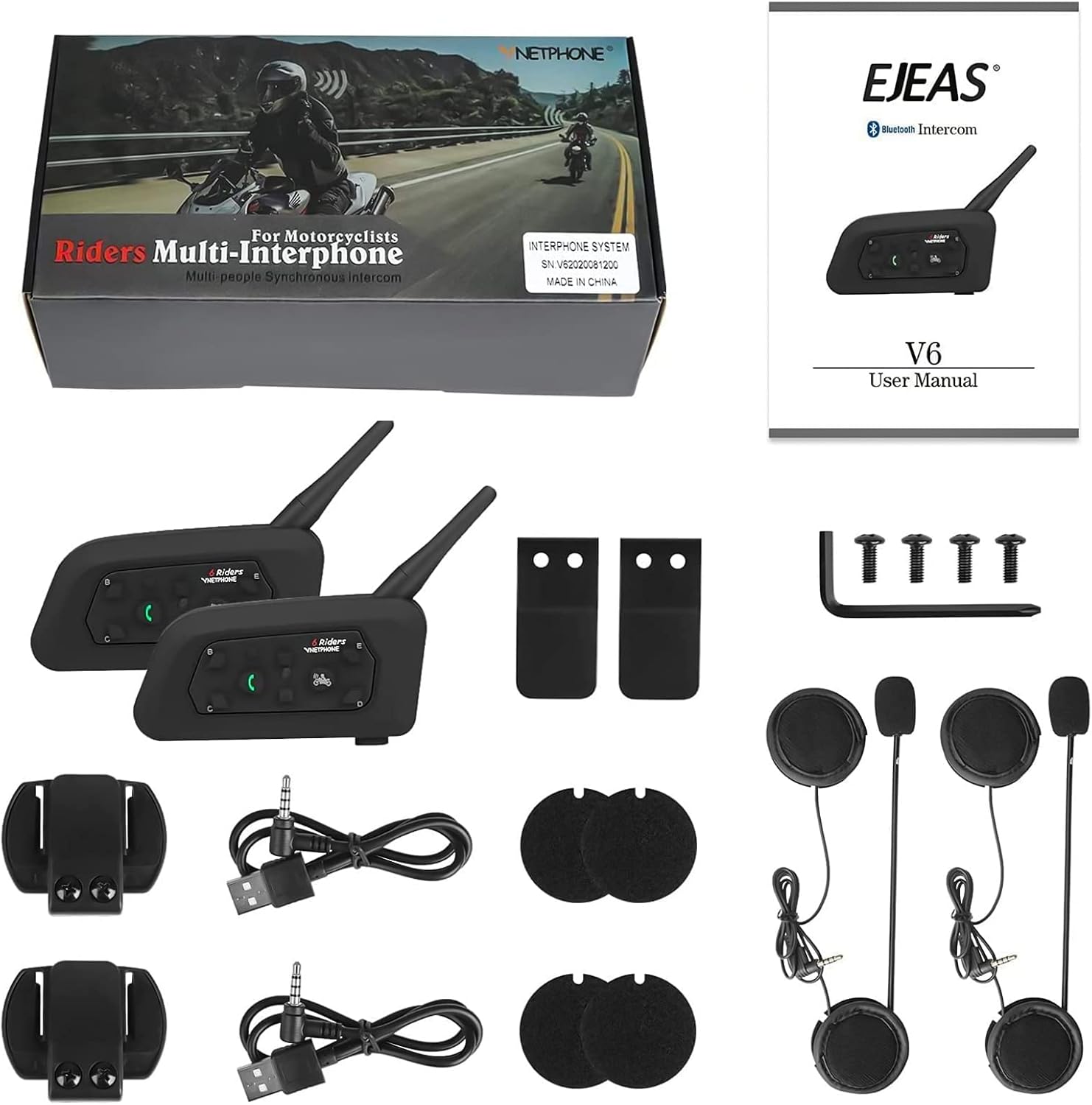 Buy EJEAS V6 Motorcycle Helmet 