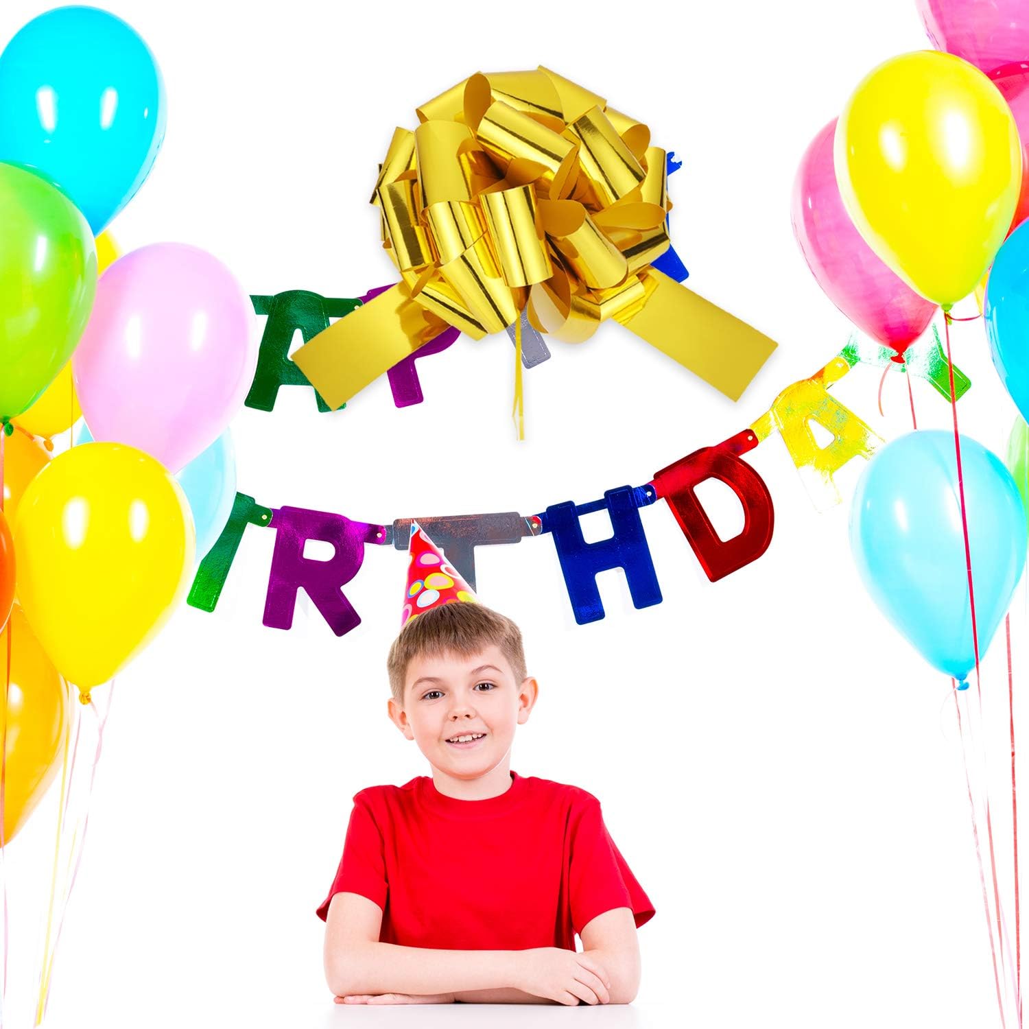 Zonon Big Car Bow Giant Car Bow with 20 ft Ribbon for Large Gift Wrapping New Houses Huge Present Birthday Christmas Decor(20 Inch,Gold) - Image 6