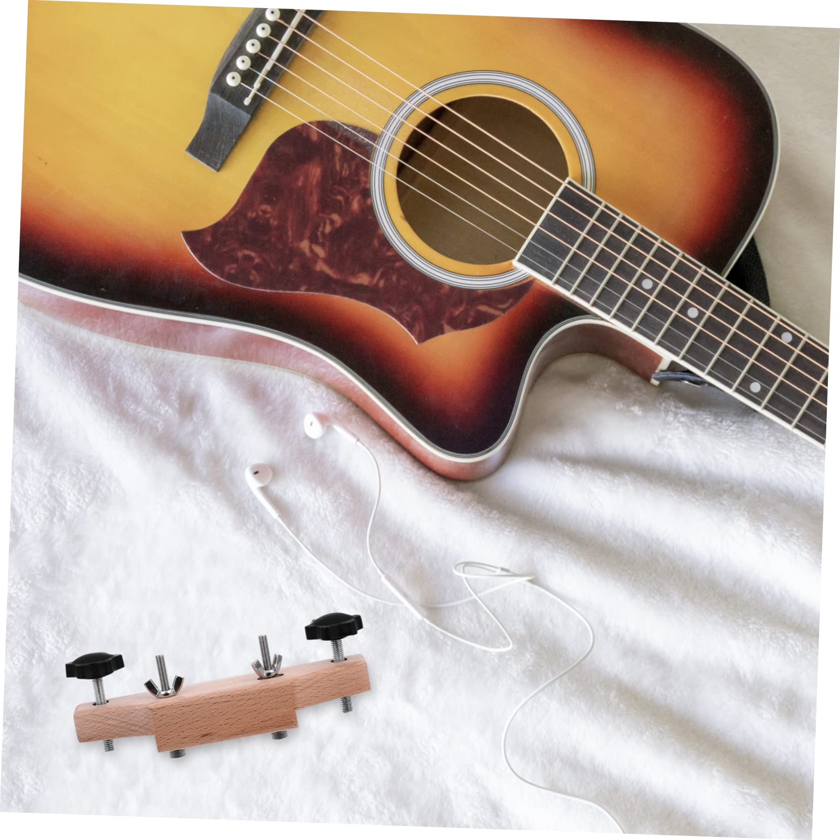 Toyvian 3 Zestawy Klips Do Mostka Gitarowego Produkt Do Naprawy Gitary Akustycznej Oprawa Lutnicza Zacisk Mostka Gitara Oprawa Gitary Lutniczej Akcesoria Pielęgnacyjne Opieka Metal Chwyt