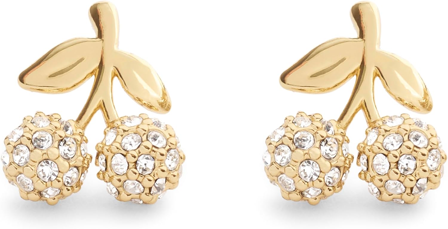 COACH Jewelry Women's Pavé Icons Cherry Stud Earrings