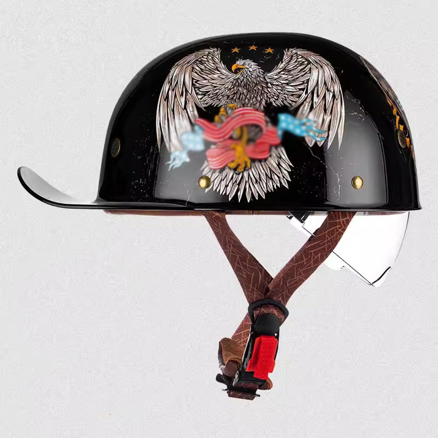 Amazon.com: MDXDKJ Retro Motorbike Baseball Cap Helmet Men