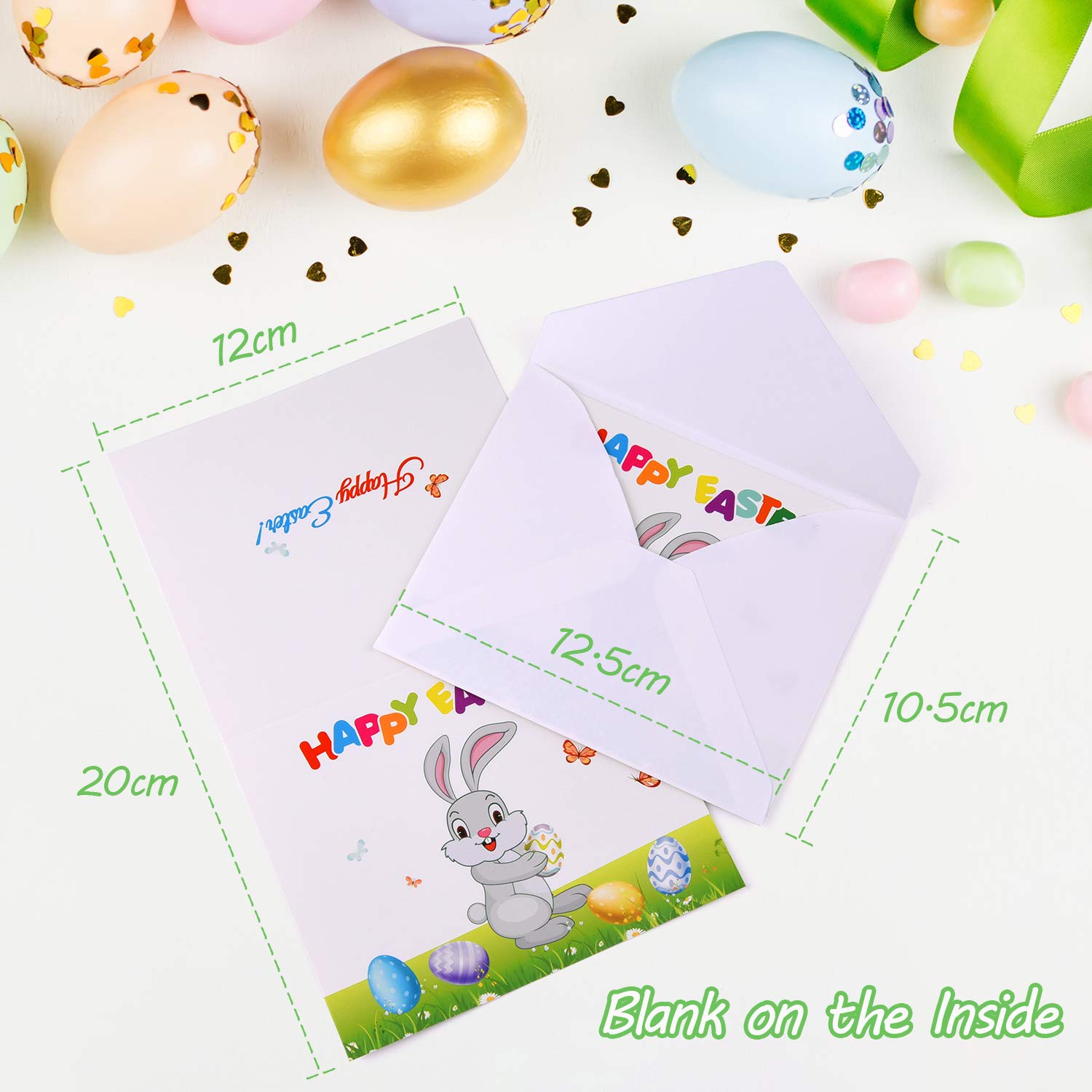 Lot De 108 Étiquettes Autocollantes Lapin De Pâques 5,1 Cm - Décoration Enfants, Enveloppes & Cartes Artisanales