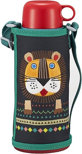 Miniatura 3 de Tiger MBR-C08GAW Water Bottle, 27.1 fl oz (800 ml), Direct Drinking, Cup Included, 2-Way, Stainless Steel Bottle, Pouch Included, Sahara, Corobock,