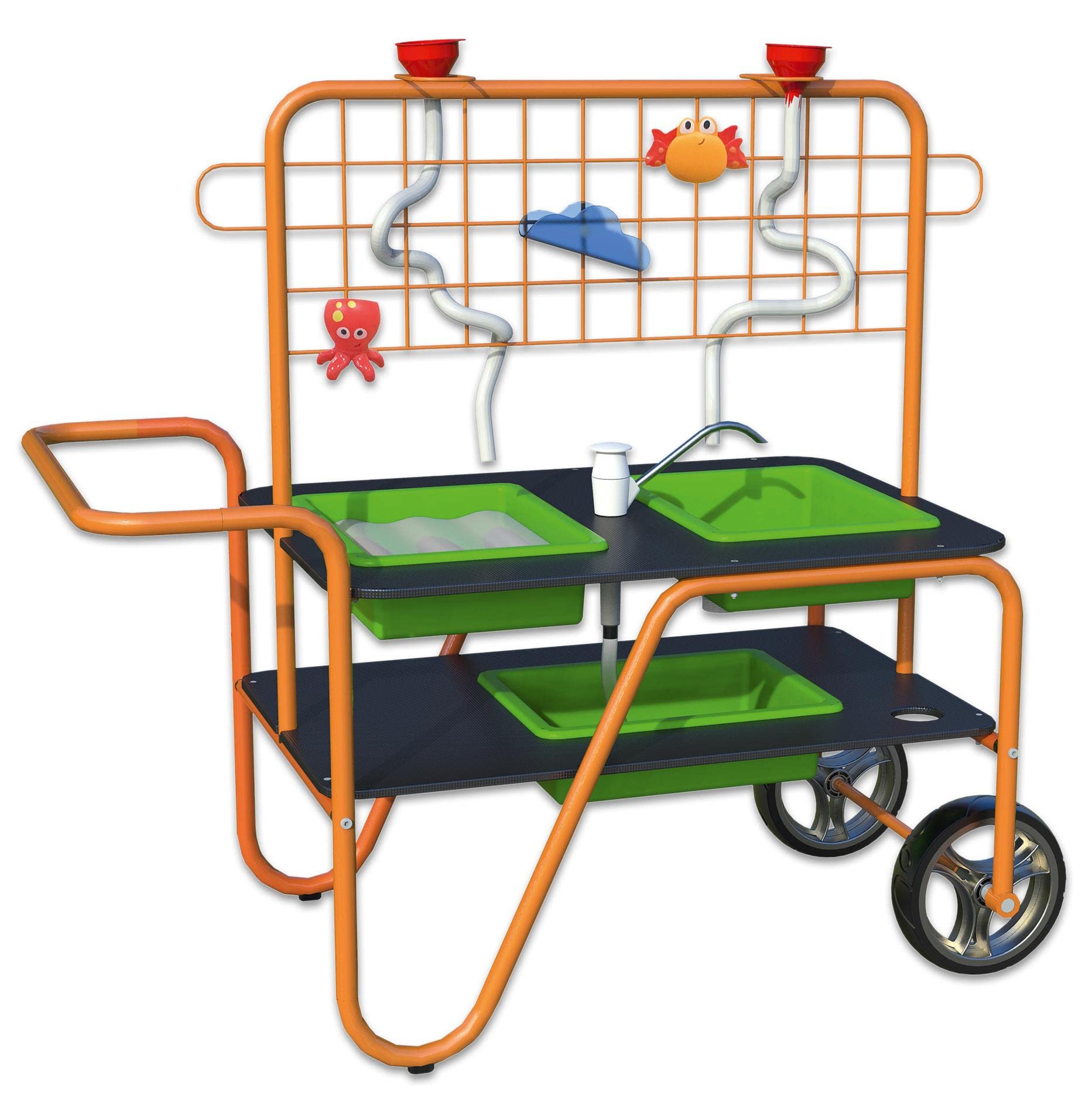 Beleduc TopPlay Mobiler Sand- und Wasserspieltisch - Sandeln Spielzeug